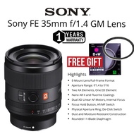 SONY FE 35MM F/1.4 GM G MASTER LENS ORIGINAL (1 YEARS WARRANTY) SONY 35MM F/1.4 GM LENS G MASTER 35M