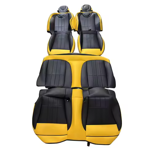 Custom Fit for 2010-2015 5th Camaro Car Seat Cover Artificial Leather for 2016-2024 6th Generation C