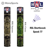 ♧RSL Supreme  RSL Classic Badminton Shuttlecock Bulu Tangkis 100 Originalღ