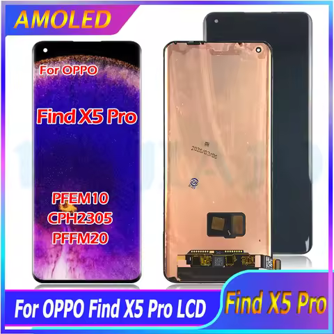 6.7" AMOLED For Oppo Find X5 Pro X5Pro PFEM10 CPH2305 PFFM20 LCD Display Touch Screen Digitizer Pane