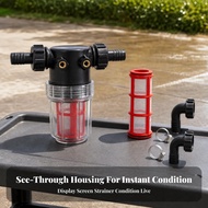 Inline Water Filter Compact Hose Barb Water Filter Hose Barb Strainer Elbow Fittings