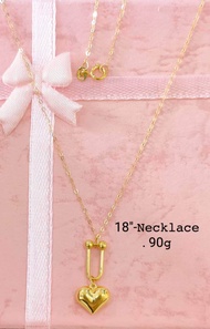 COD SALE SALE SALE Cheapest Store Direct Supplier Pawnable Gold Necklace for Women Heart 18k