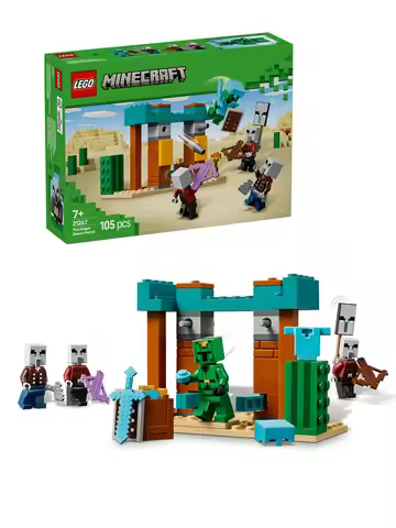 Lego 21267 Disaster Village Desert Patrol Minecraft Series 2025 New Building Blocks