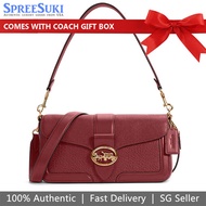 Coach Handbag In Gift Box Crossbody Bag Georgie Shoulder Bag Cherry Red # 5493