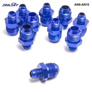 10PCS/LOT Hose End Fitting/ Oil cooler fitting AN6-AN10 for BRAIDED HOSE FUEL OIL WATER (blue,H Q) T