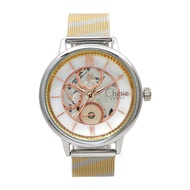 Cherie Paris Two-Tone Stainless Steel Mesh Bracelet Analog Watch CHR-2112-IPTT