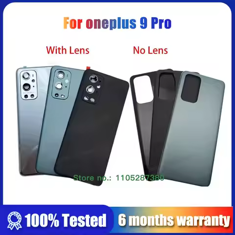 OEM For oneplus 9 Pro Battery Cover Glass Panel Rear Door Housing Case For oneplus 9Pro Back Cover W