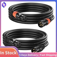 2Pcs 10ft DMX512 Cable, 3-Pin XLR Gold-Plated Male to Female Flexible Cables for Microphone, Stage L