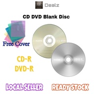 CD-R DVD-R DVD+R Blank Disc Free Cover Burnable & Recordable For Musics Videos PS2