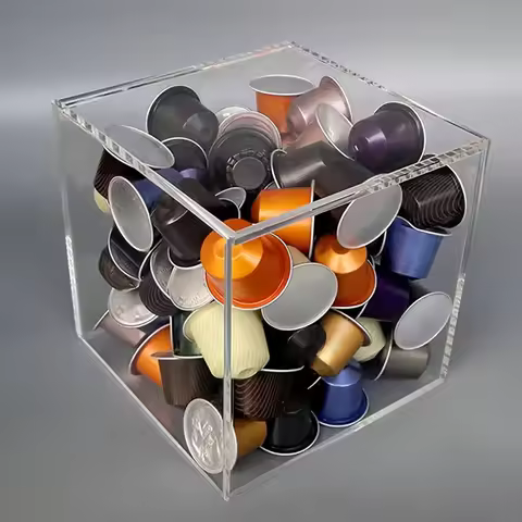 2025 New Storage Box Coffee Capsule Holder Syrup Organizer Espresso Pod Creamer Container Instant Pa