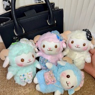 GANTUNGAN Sheep Doll Keychain with Bag Cute Viral Plush Toy Sheep Doll Keychain