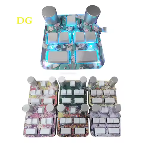 Ultra-Mini SDVX Controller for Music Game Support Customizing & Hot plug Playing SDVX and PC Music g