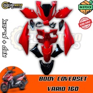 HONDA VARIO160 BODYSET/COVERSET/COVER/FRAME [ RED + BLACK ]