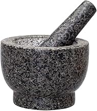 Pestle and Mortar Premium Solid and Durable Natural Granite Spice Herb Seed Salt and Pepper Crusher Grinder Grinding Paste -Comfortable and Easy to Use mortar&amp;pestle (Color : As picture, Size : -)