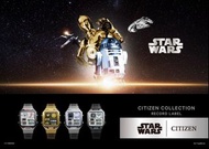 佐敦門市 全新 Citizen 聯乘 crossover Star Wars JG2121-54A R2-D2 JG2123-59E C-3PO JG2131-51H X-Wing JG2146-53