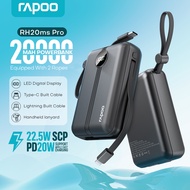 Rapoo RH20m Pro/RH20ms Pro 20000mAh Powerbank Built In Cable 22.5W Super Fast Charge Ultra-Compact