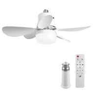New E26 E27 Base Home-use LED Ceiling Fan Light Wireless Remote Smart Fan Light 42cm 52cm Ceiling Fa