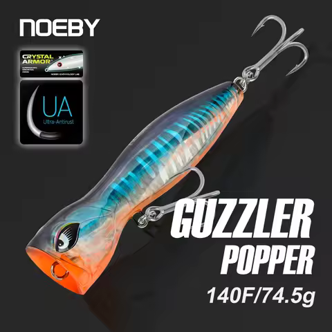 Noeby Guzzler Popper 140mm 74.5g Surface Big Cup Fishing Lure Artificial Hard Bait Jerk Pop Fishing