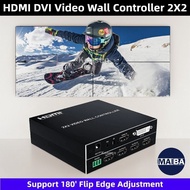 4-Way Video Wall Controller 2X2 TV Splicing Controller 1X2 1X4 2X1 3x1 Multi Video Screen Processor 