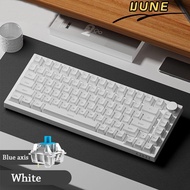 IJUNE Gaming Keyboard, Silent 82-Key Mechanical Keyboard,  With Knob  Backlit Mechanical Keys Wired 