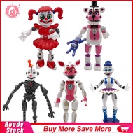 【New Arrival】5Pcs/Set Five Nights at Freddys Toys Cute Horror Game Funtime with Movable Joints Funti