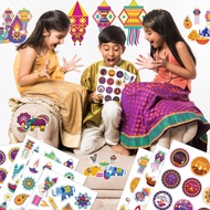 Ready Stock Diwali Lights DIY Stickers Deepavali Candle Cartoon Sticker Very Popular Gift for Children