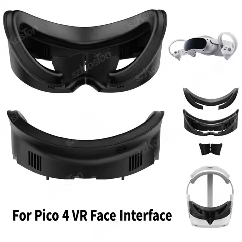 Face Interface Bracket Sponge Leather Pad for Pico 4 VR Headset Replacement Washable Face CoverMask 