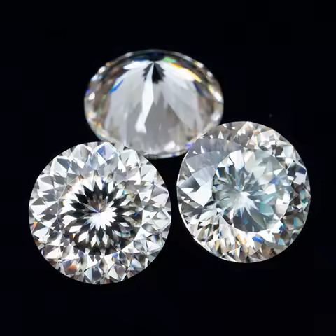 100 Faces Cut Moissanite Loose Stones 0.5-5.0ct D Color Russian Bird's Nest Cut Moissanite Diamonds 