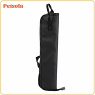 5A 7 Drumsticks Bag Comfortable Grip Wooden Drum Sticks Storage Holder Pouch for Beginners Kids