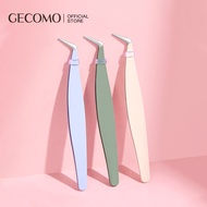 GECOMO False Eyelashes Mini Eyelash Curler, Round Head False Eyelash Tweezers, Eyelash Makeup Tools