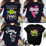 I Love Zumba outfit Dance Heart Print Female T Shirt Women Clothes Funny Letter Graphic Tshirt Femme