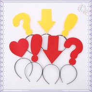 Creative Creative Symbol Headband Trendy Felt Plastic Hair Headband Funny Personalized for  Identifi