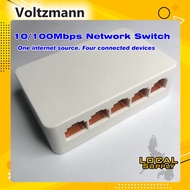 5Ports 10/100Mbps Switch Internet Ethernet Network LAN Switch Hub Set LAN Splitter
