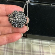 Chanel 黑鑽山茶花項鍊