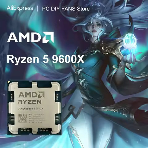 AMD Ryzen 5 9600X New R5 9600x Gaming CPU Processor 6-Core 12-Thread 3.9GHz 38MB Game Cache TDP 65W 