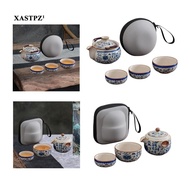 [Xastpz1] Chinese Tea Pot Set with Storage Bag Tea Kettle for Household