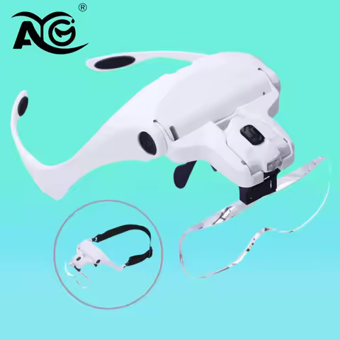 AG Magnifying Glasses Reading Illuminated Magnifier 1.0X 1.5X 2.0X 2.5X 3.5X Dental Loupes Illuminat