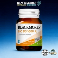 Blackmores Bio D3 1000 IU 30 Capsules Vitamin D3 1000 Helps Absorb Calcium Nourishes Bones Teeth And