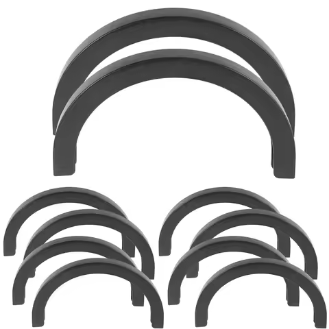 5Pairs U-Shaped Skateboard Deck Protector Heavy Duty Plastic Bumper Strip for Longboard Edges Protec