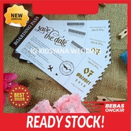 ELEGANT WEDDING INVITATION BOARDING PASS