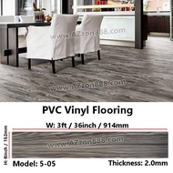 Pvc Vinyl Flooring /  2mm Lantai Vinyl Tikar Getah Floor DIY / PVC Carpets / 塑料防水底板 / DIY Easy 2 Do IT