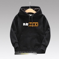 Roblox เสื้อกันหนาว มีฮู้ด สีดํา สําหรับเด็ก