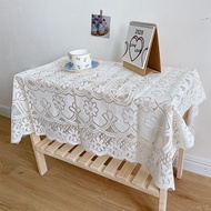 ผ้าปูโต๊ะ ผ้าลูกไม้ ผ้าปูหลังตู้เย็น ผ้าสีขาวนวล ของแต่งห้อง