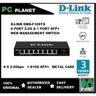 D-Link DMS-F109TS 8-port 2.5G with 1-Port SFP+ Web Management Desktop Switch
