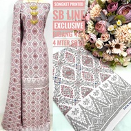 KAIN PASANG SONGKET PRINTED SB LINE EXCLUSIVE