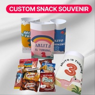 CUSTOM SNACK BIRTHDAY SOUVENIR/ACARA/17 AUGUST CUSTOM BIRTHDAY GIFT