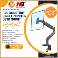 NB North Bayou Ori G40 22 24 27 28 30 32 35 38 40 Inch 22" - 40" Gas Strut Arm TV Monitor Table Desk Mount Bracket G40