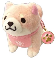 忠犬麻糬柴犬 Sakura 櫻花糰子公仔吊飾（金屬掛牌）