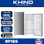 KHIND Refrigerator Single Door Fridge 157L Peti Sejuk RF165