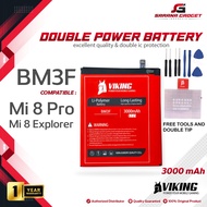VIKING Double Power Baterai BM3F for XiaoMi Mi 8 Pro / Mi 8 Explorer / Mi8 Pro Batre Batrai Battery